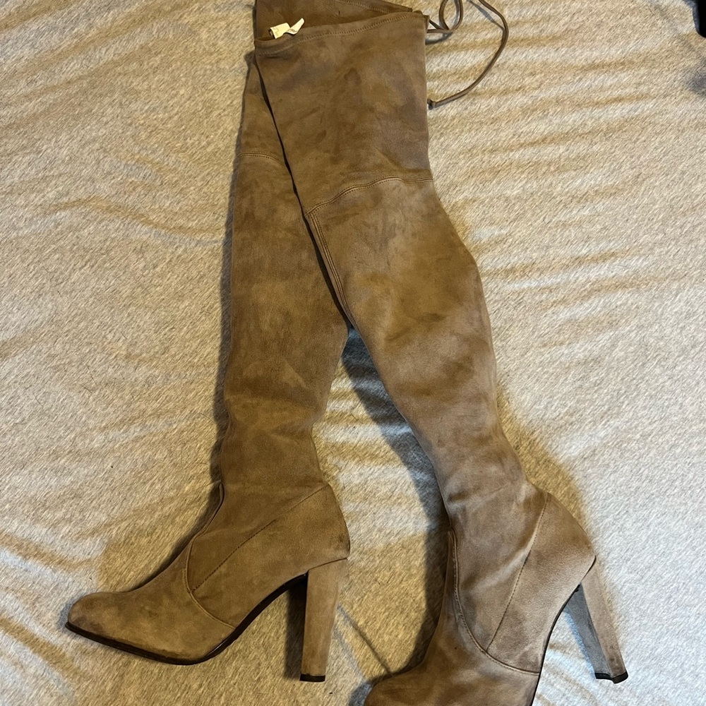Stuart Weitzman Taupe Highland (over the knee) Boots Size 7